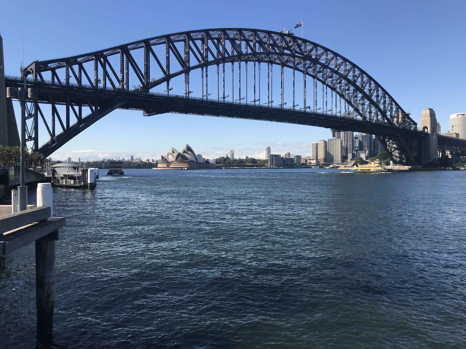 Sydney Harbour, with Sydney Opera house and Bridge in background