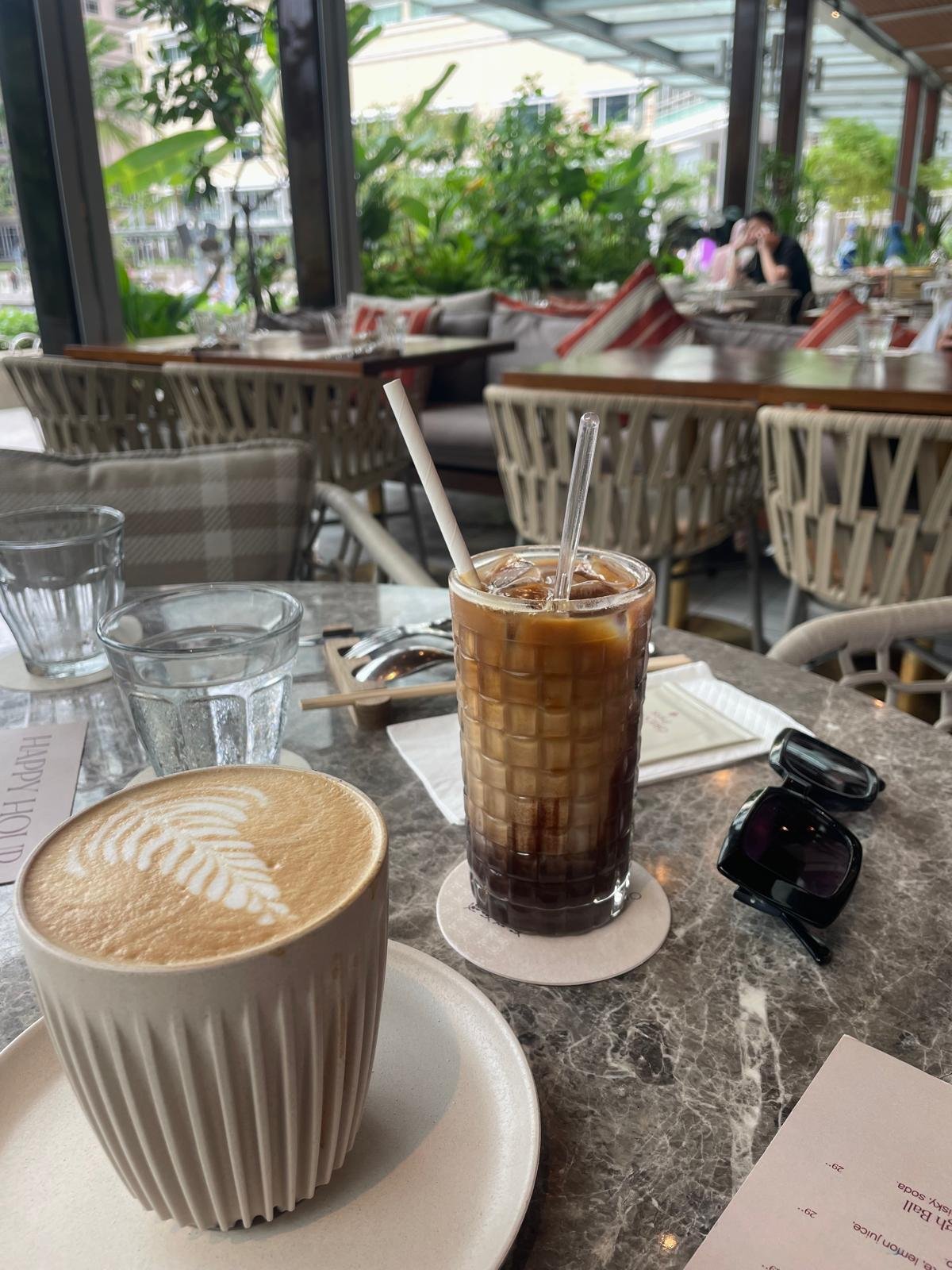 Hot and iced coffee image